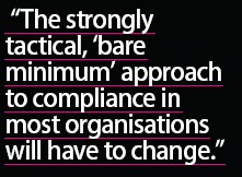 approach to data compliance needs to change