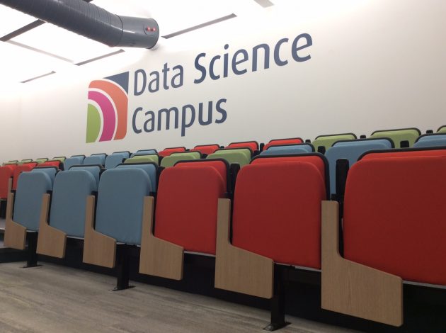 Lecture theatre seats at the Data Science Campus of the ONS