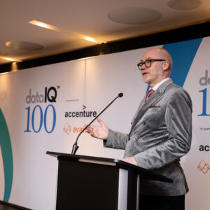 David Reed, DataIQ's Chief Knowledge Officer and Evangelist, hosting the 2024 DataIQ 100.