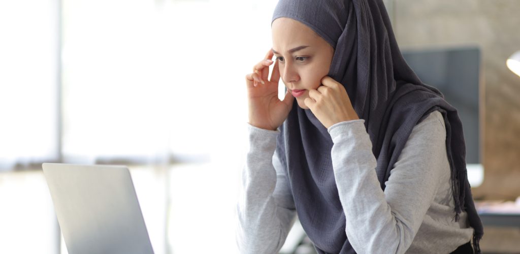 Women working in an office.