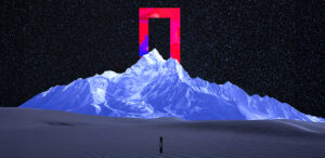 Ama Dablam is a mountain in the Himalaya range of eastern Nepal. The main peak is 6,812 metres, the lower western peak is 5,563 metres. Ama Dablam means 'Mother's neclace'; the long ridges on each side like the arms of a mother (ama) protecting her child, and the hanging glacier thought of as the dablam, the traditional double-pendant containing pictures of the gods, worn by Sherpa women. For several days, Ama Dablam dominates the eastern sky for anyone trekking to Mount Everest basecamp