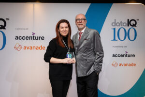 David Reed with 2024 DataIQ 100 EMEA number one, Alex Sidgreaves