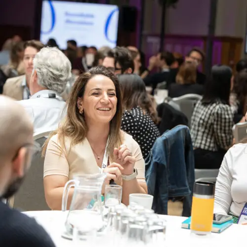 DataIQ 100 Discussion roundtable taking place.