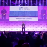 David Reed announcing the DataIQ Awards 2023
