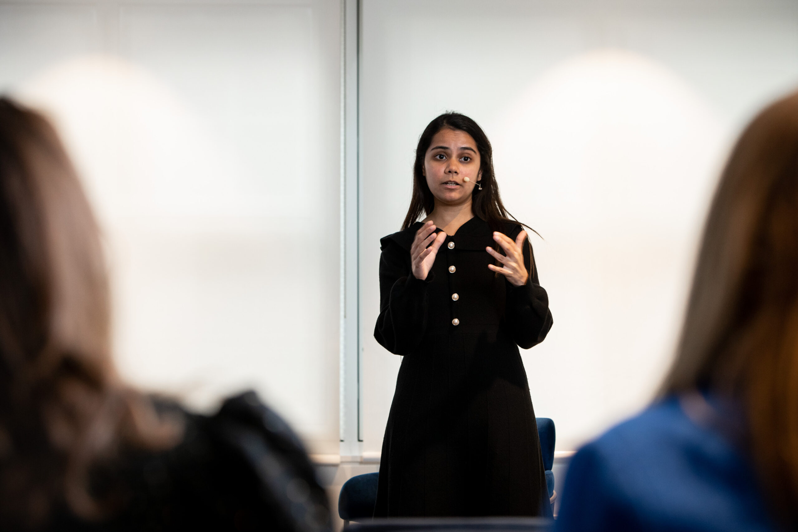 A data leader presenting to an audience.
