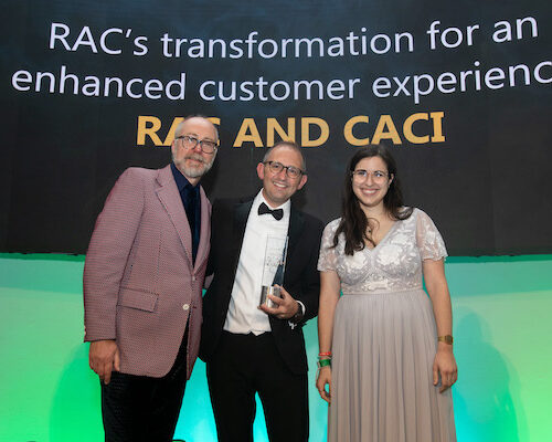 DataIQ Awards 2021 winner - Transformation with data (Data Enablers): RAC and CACI