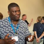 Rowland Agidee interacting at Guild