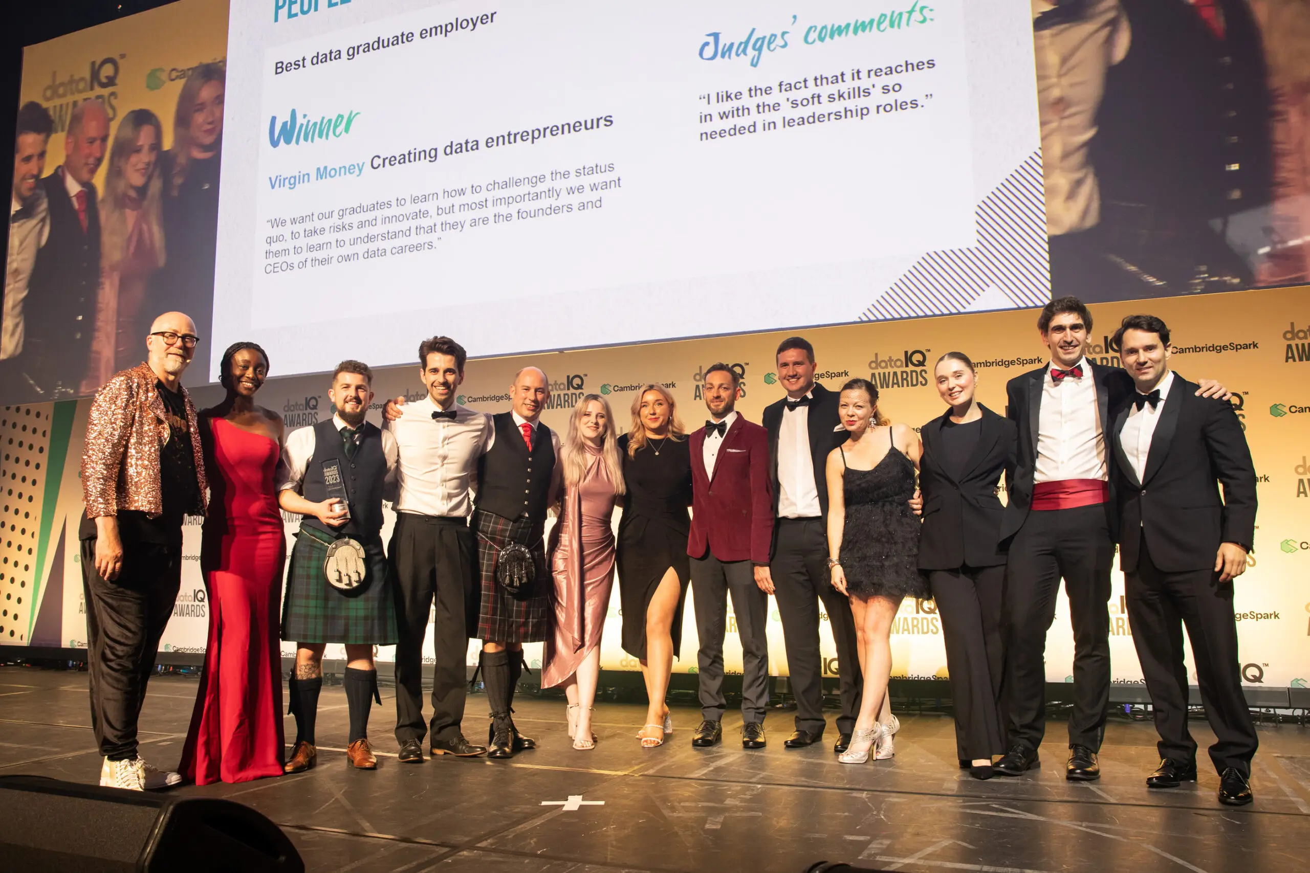 DataIQ Awards 2023 winner - Best data graduate employer: Virgin Money
