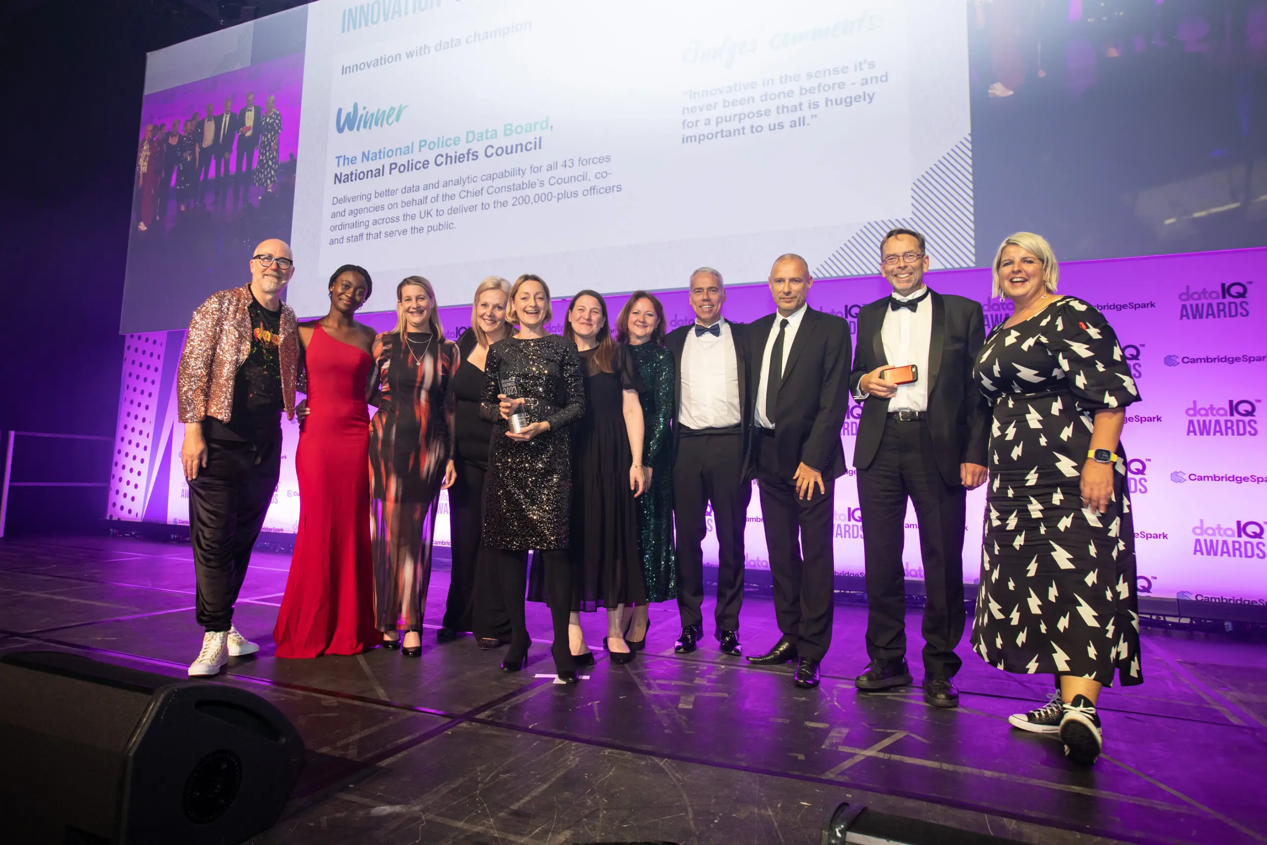 DataIQ Awards 2023 winner - Innovation with data champion: National Police Chiefs Council