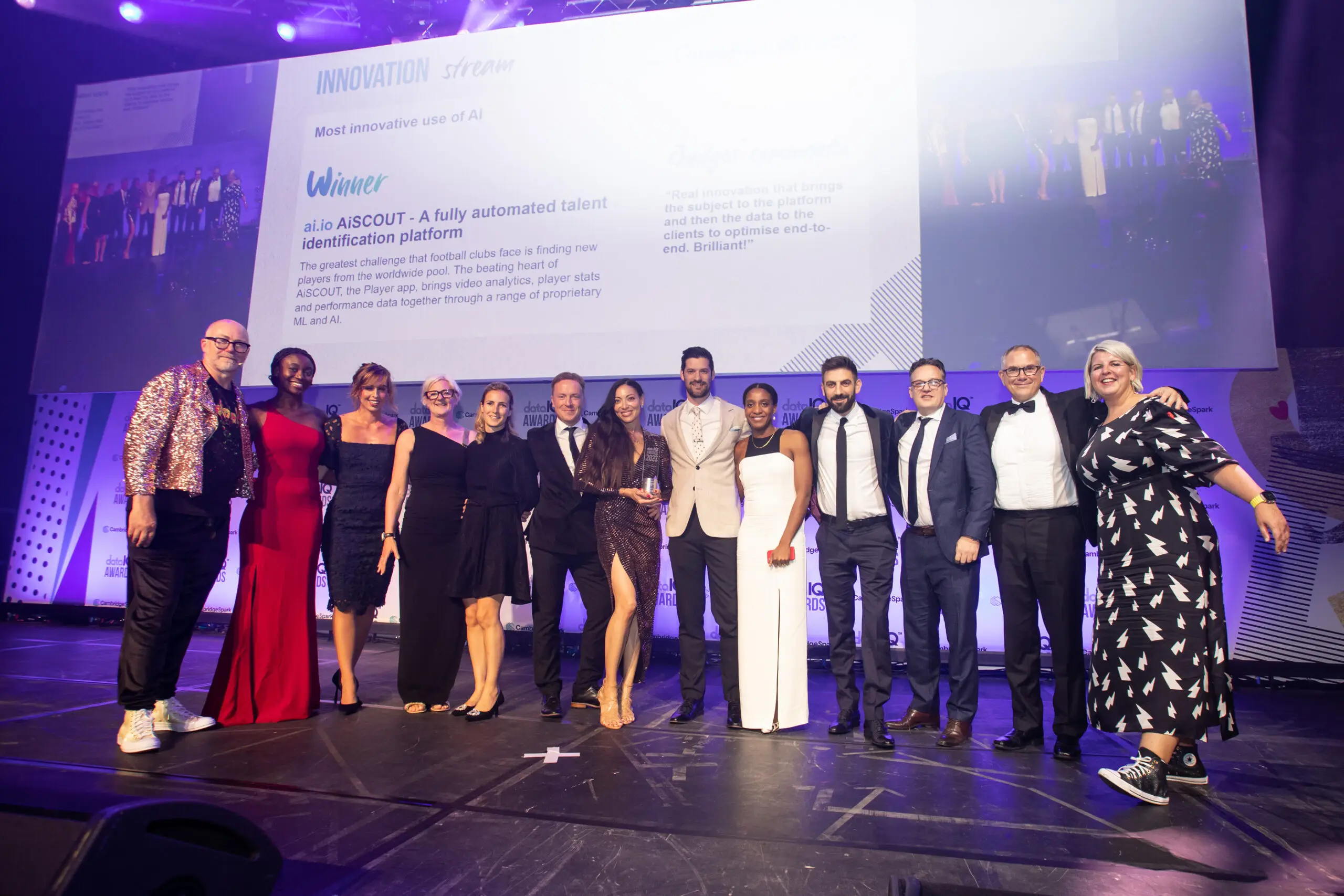 DataIQ Awards 2023 winner - Most innovative use of AI: ai.io AiSCOUT