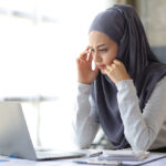 Women working in an office.