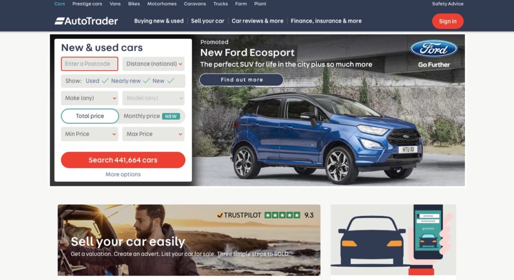autotrader screen grab