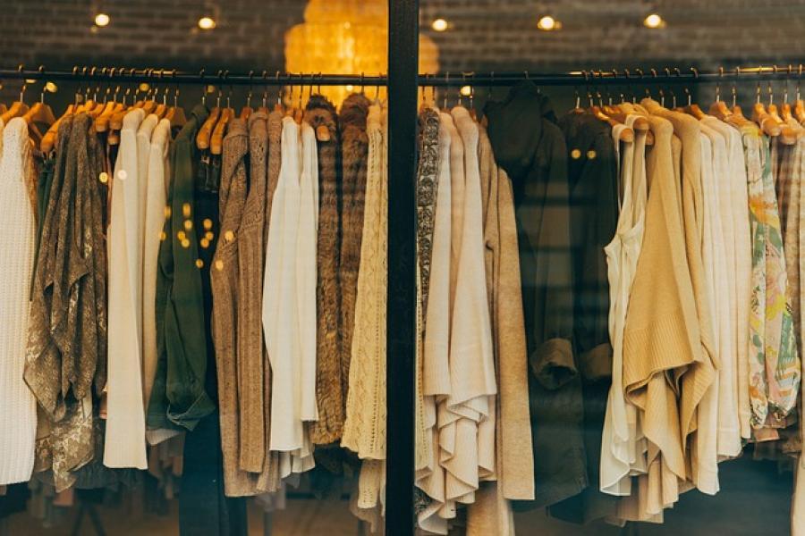fashion clothes rail