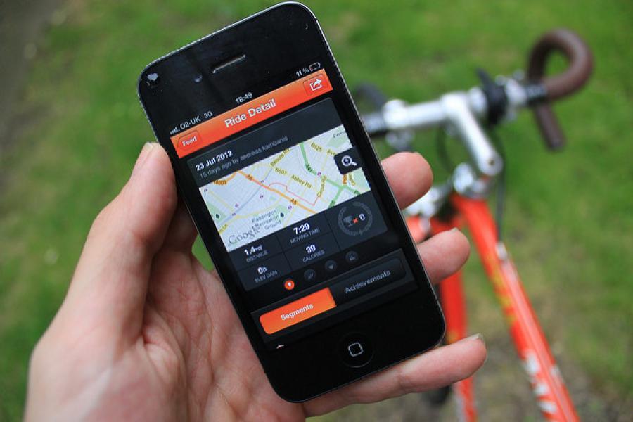 strava cycling app